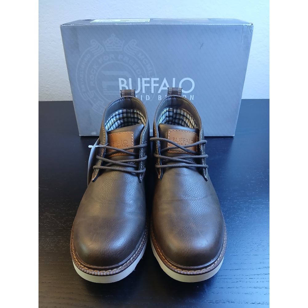 Buffalo David Bitton Metcalf Mens Brown Chukka Boots Memory Foam 9.5 1899633